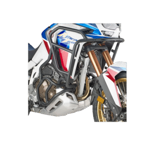 AFRICA TWIN 1100 Pare-carters tubulaires spécifiques, noirs tube acier de 25 mm de diamètre
