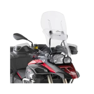 Bmw f 800 gs adventure (13 > 18)  bulle spécifique modulable incolore airflow®. hauteur (H) 54 cm ( 12 cm de débattement), largeur (L) 56 cm